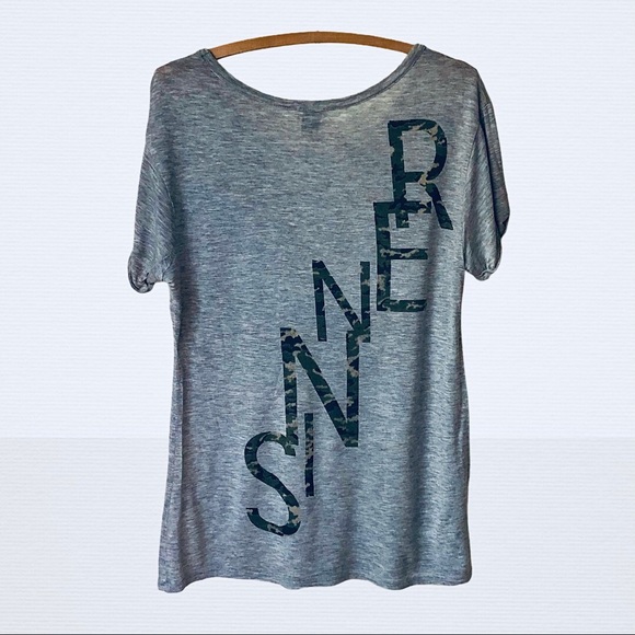 HauteHippie Saint/Sinner Camo T-shirt - Picture 4 of 14